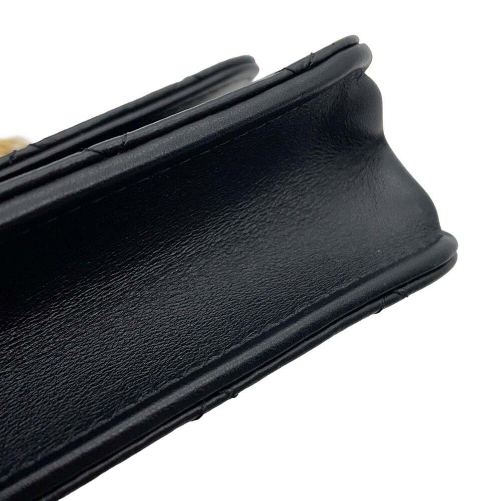 CHANEL Black Leather Logo Wallet - Picture 6 of 14